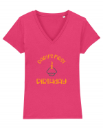 Baby's First Birthday Tricou mânecă scurtă guler V Damă Evoker