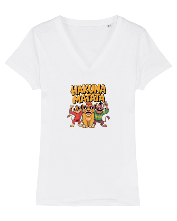 HAKUNA MATATA - NO WORRIES - FARA GRIJI White