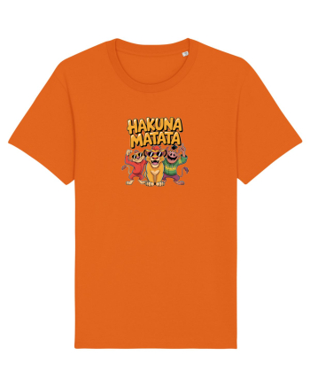 HAKUNA MATATA - NO WORRIES - FARA GRIJI Bright Orange