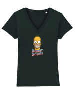 DONUT DISTURB Tricou mânecă scurtă guler V Damă Evoker