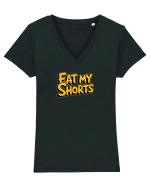 EAT MY SHORTS 2 Tricou mânecă scurtă guler V Damă Evoker