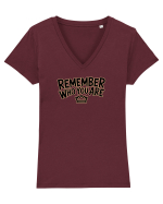 REMEMBER WHO YOU ARE - NU UITA CINE ESTI 3 Tricou mânecă scurtă guler V Damă Evoker