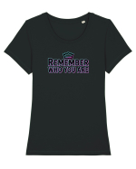 REMEMBER WHO YOU ARE - NU UITA CINE ESTI 4 Tricou mânecă scurtă guler larg fitted Damă Expresser
