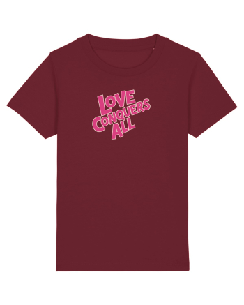 LOVE CONQUERS ALL - IUBIREA INVINGE TOTUL  Burgundy