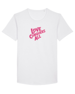 LOVE CONQUERS ALL - IUBIREA INVINGE TOTUL  Tricou mânecă scurtă guler larg Bărbat Skater