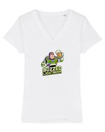 BUZZED LIGHTBEER Tricou mânecă scurtă guler V Damă Evoker