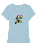 BUZZED LIGHTBEER Tricou mânecă scurtă guler larg fitted Damă Expresser