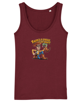 THERE`S A SNAKE IN MY BOOT Burgundy