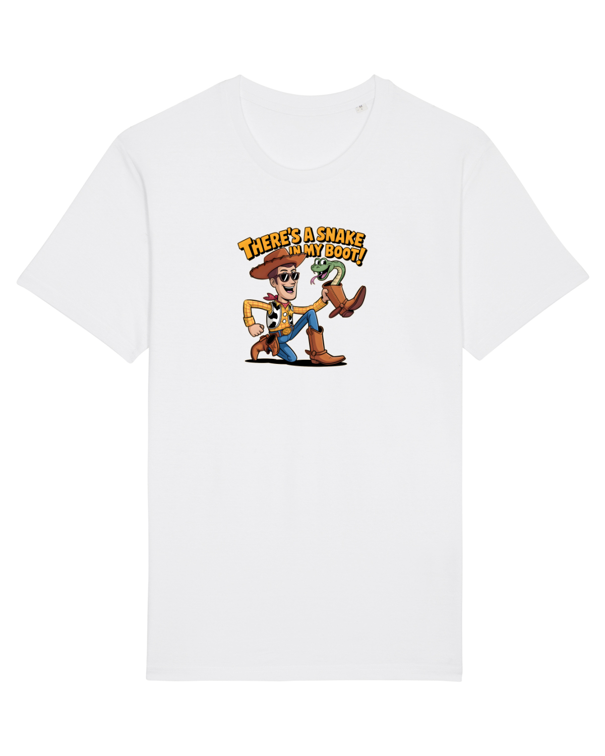Tricou mânecă scurtă Unisex Rocker White