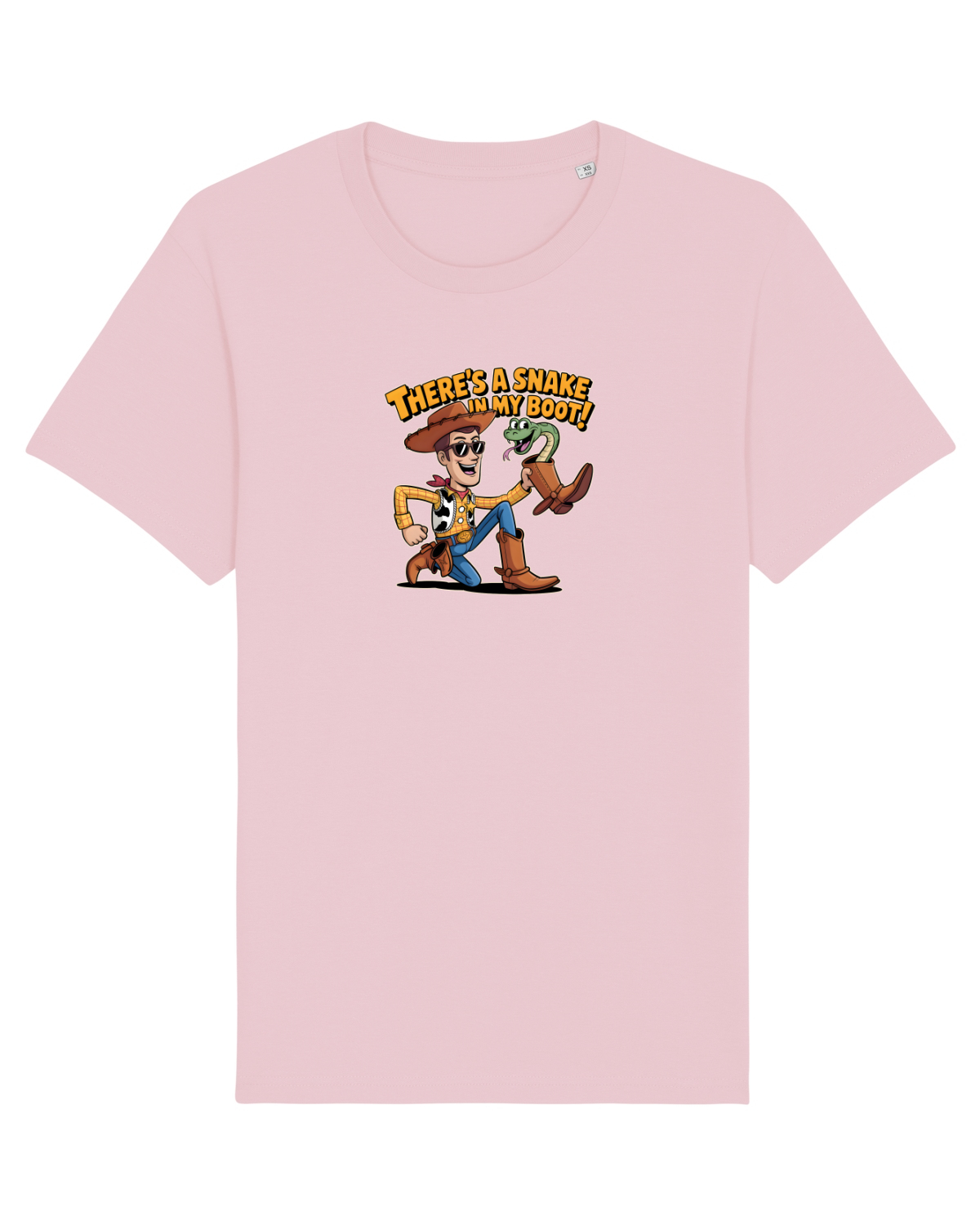 Tricou mânecă scurtă Unisex Rocker Cotton Pink