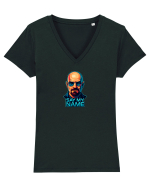 SAY MY NAME Tricou mânecă scurtă guler V Damă Evoker