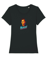 NOICE - NICE Tricou mânecă scurtă guler larg fitted Damă Expresser