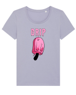 DRIP Tricou mânecă scurtă guler larg fitted Damă Expresser