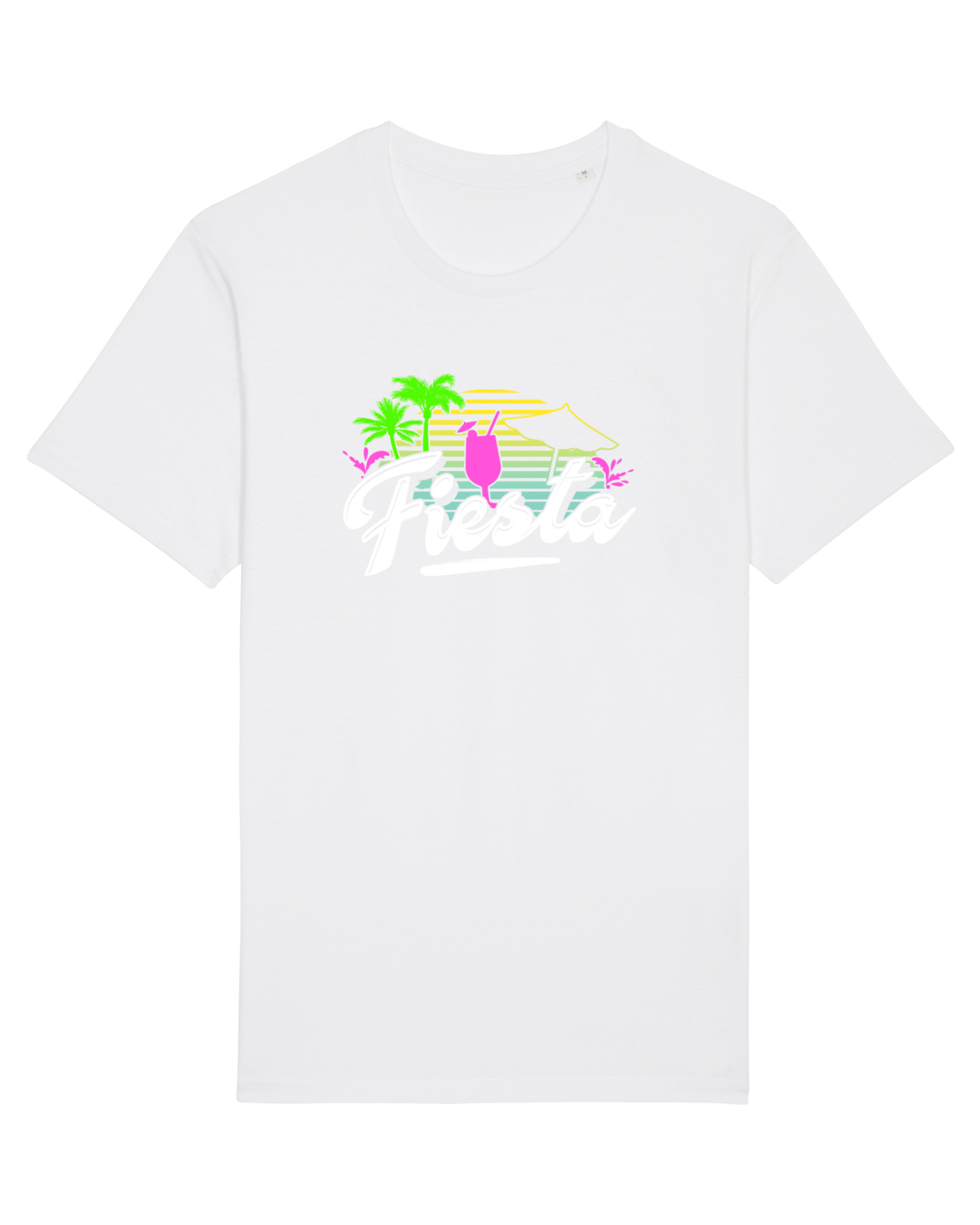 Tricou mânecă scurtă Unisex Rocker White