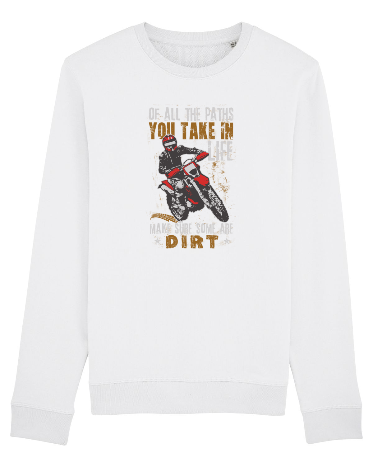 Bluză mânecă lungă Unisex Rise White