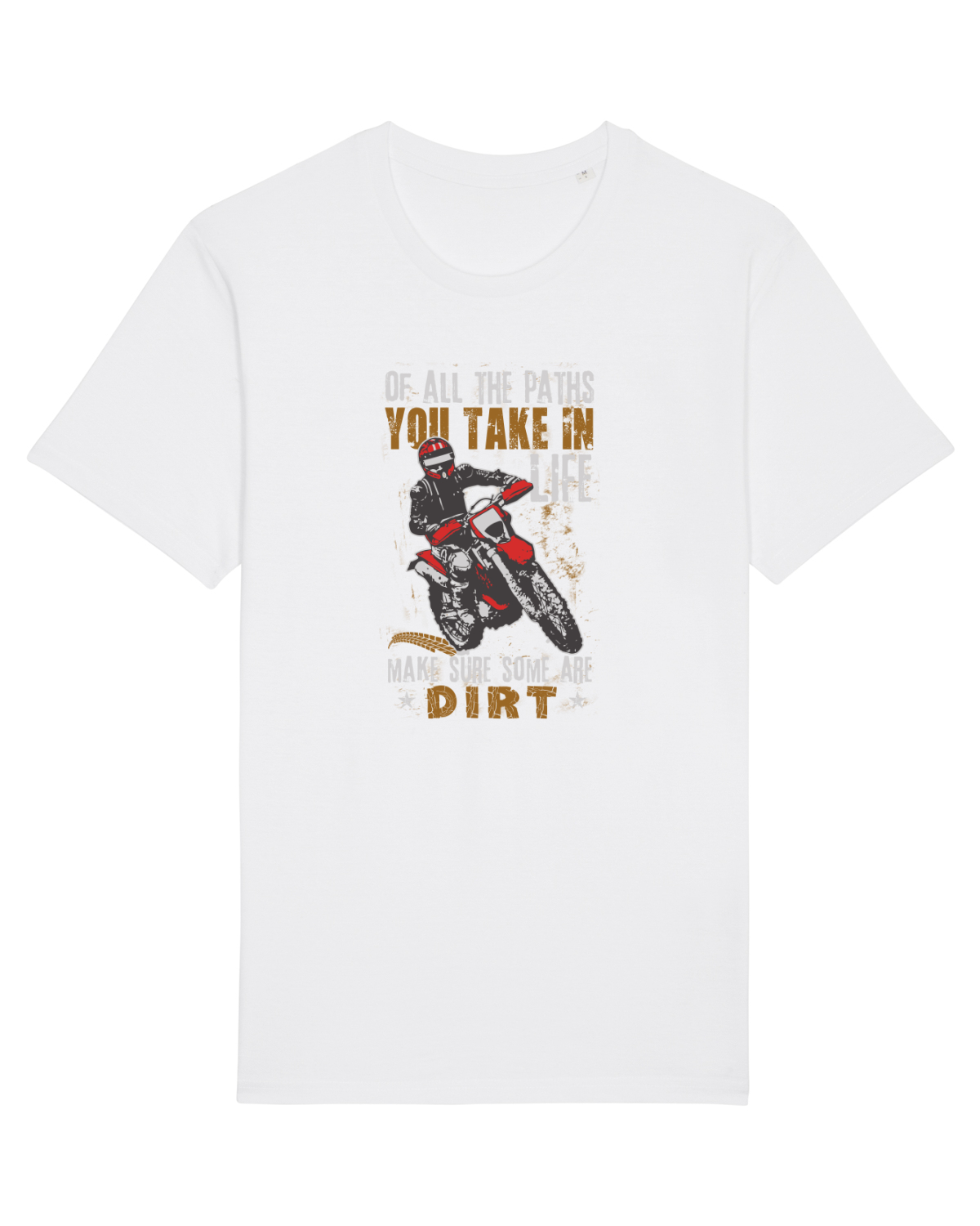 Tricou mânecă scurtă Unisex Rocker White