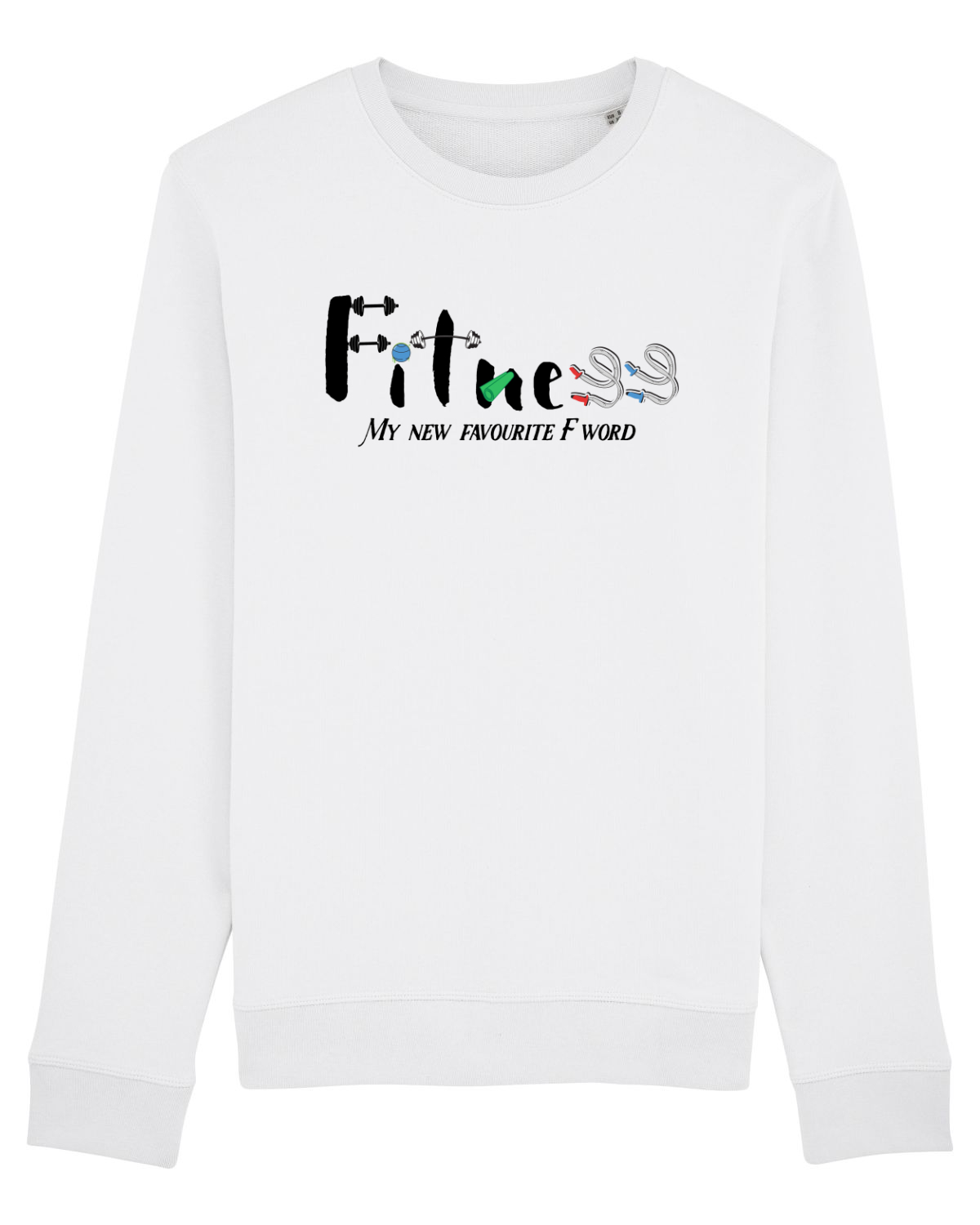 Bluză mânecă lungă Unisex Rise White