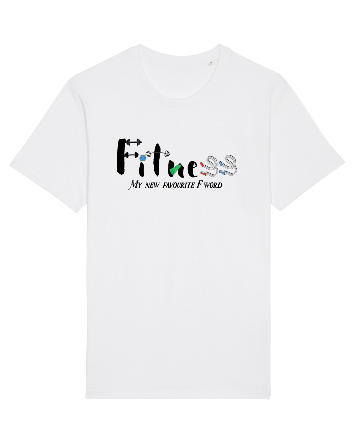 Tricou mânecă scurtă Unisex Rocker White