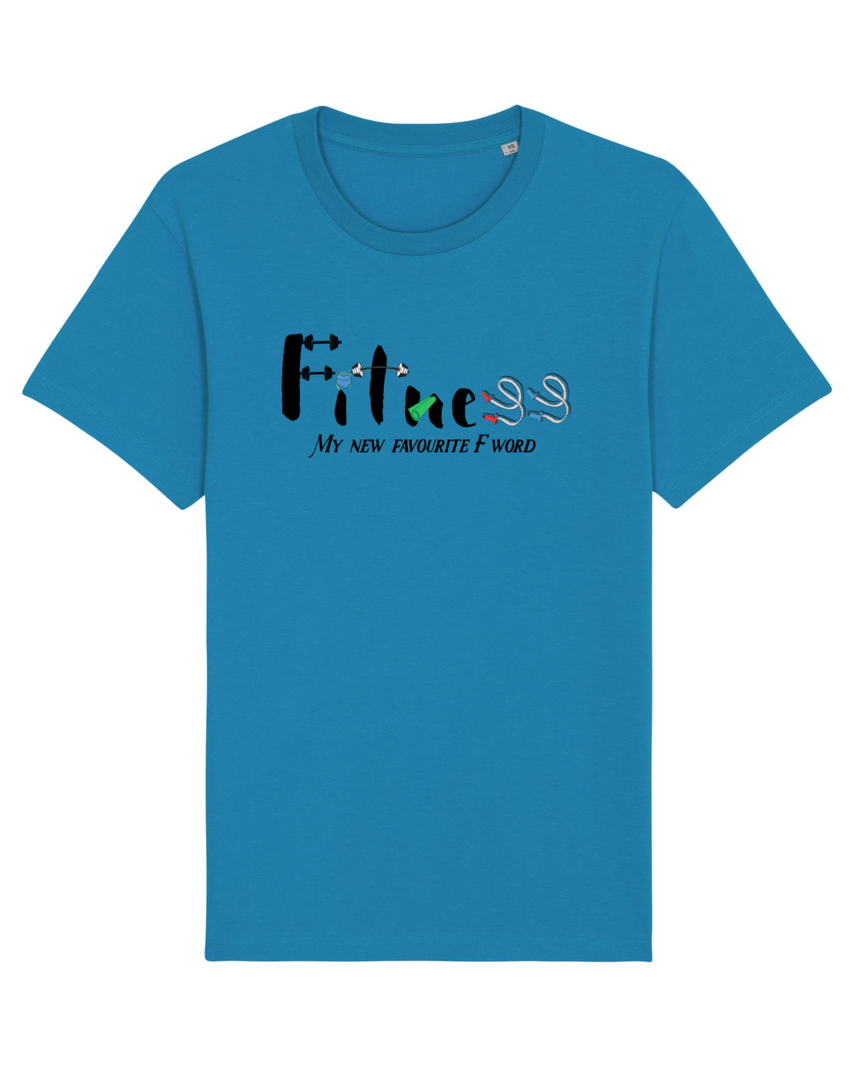 Tricou mânecă scurtă Unisex Rocker Azur
