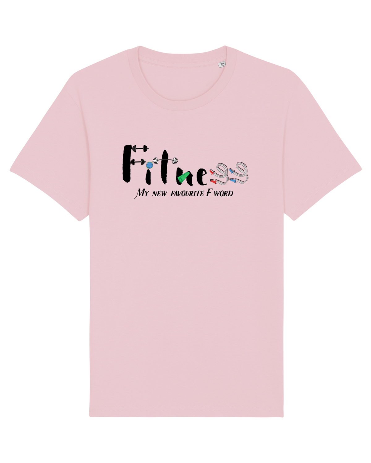 Tricou mânecă scurtă Unisex Rocker Cotton Pink