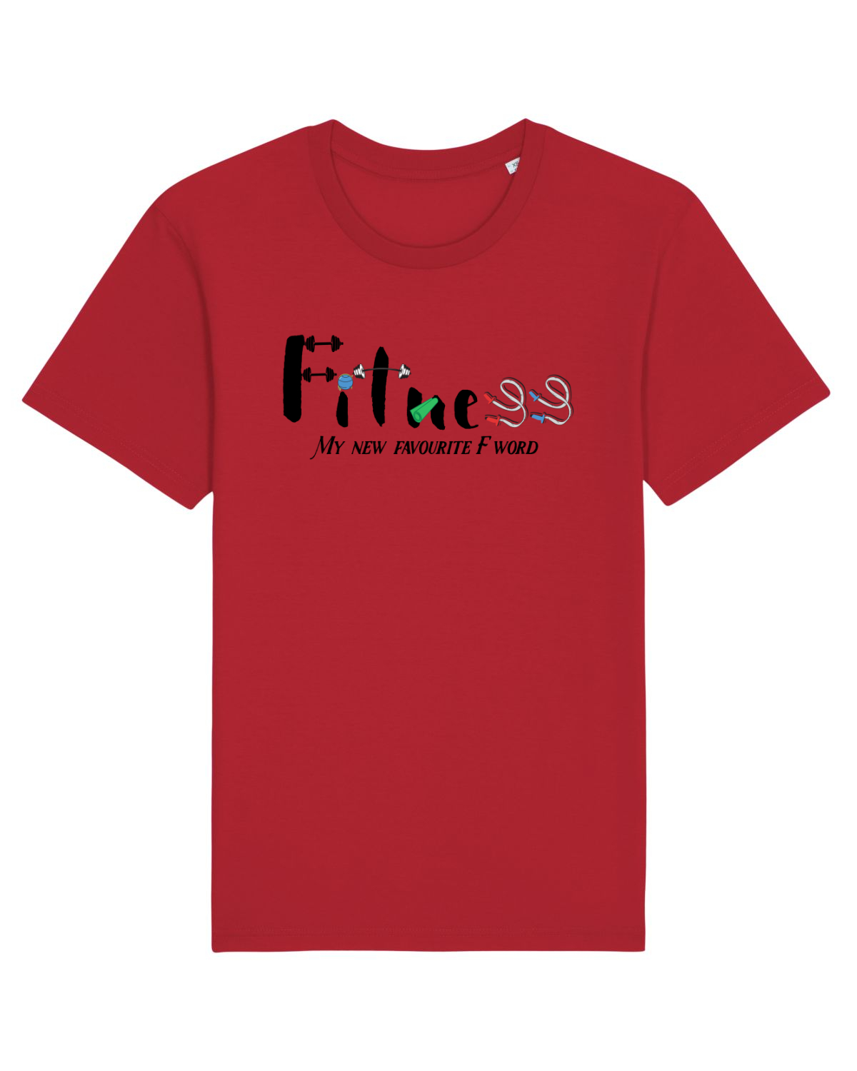 Tricou mânecă scurtă Unisex Rocker Red
