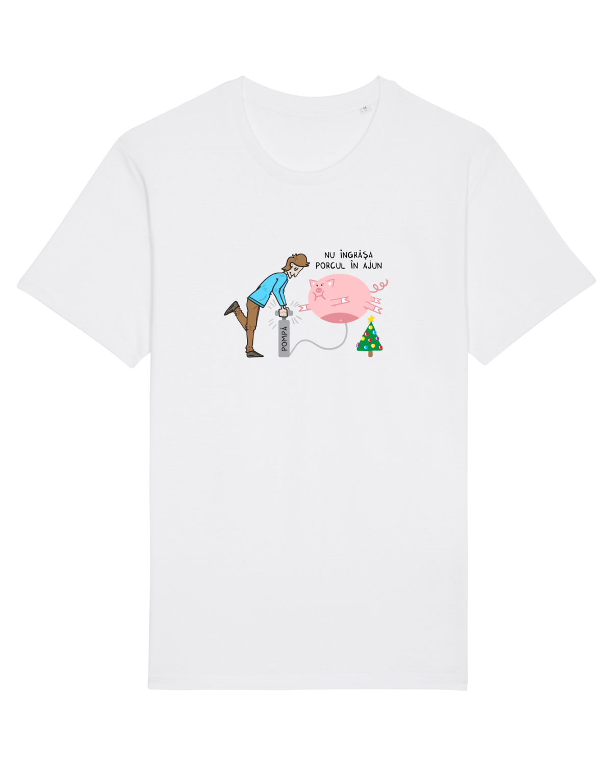 Tricou mânecă scurtă Unisex Rocker White