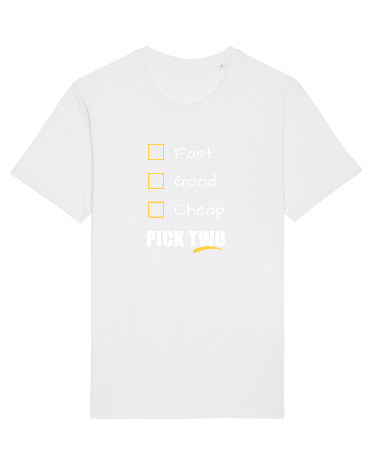 Tricou mânecă scurtă Unisex Rocker White