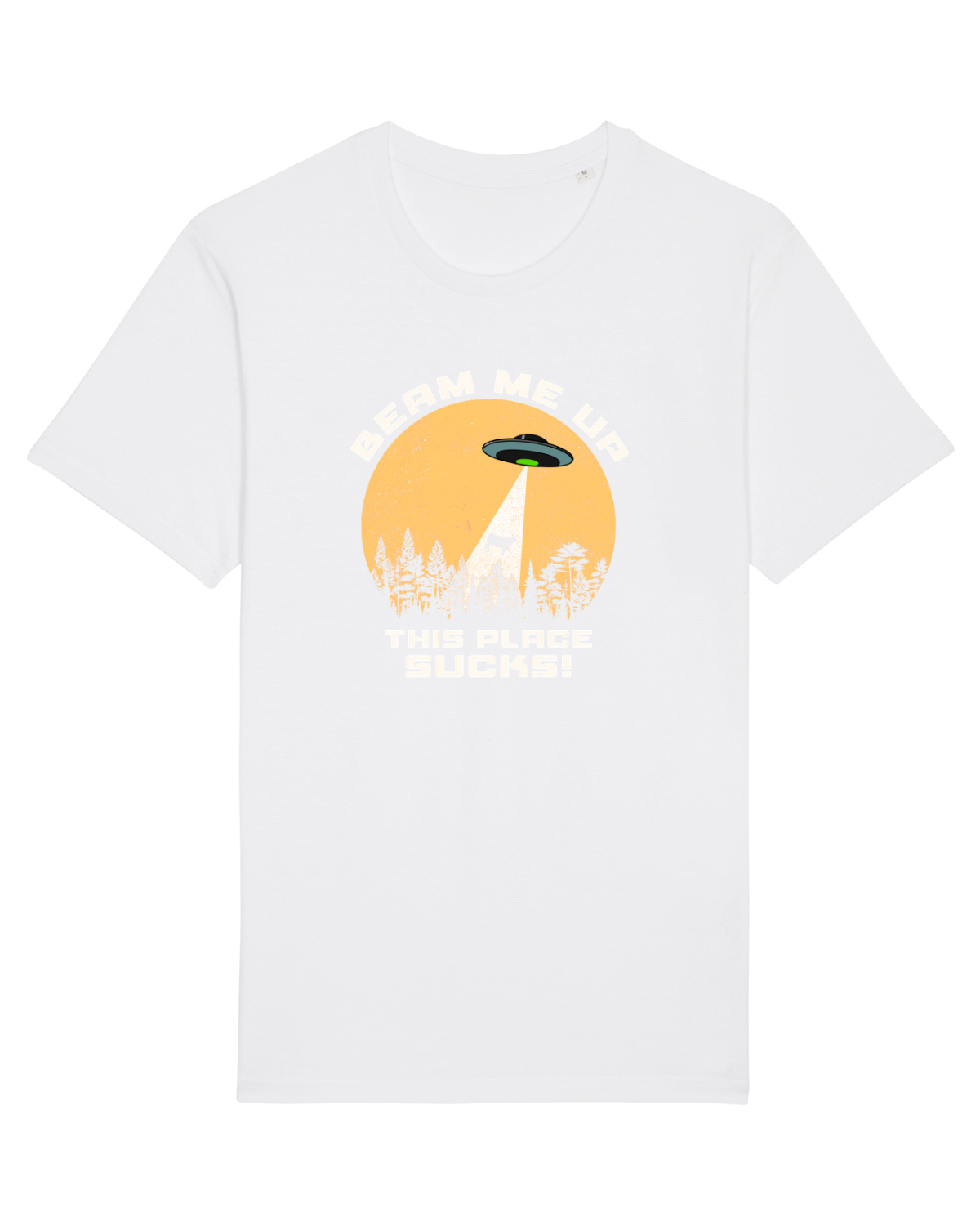 Tricou mânecă scurtă Unisex Rocker White
