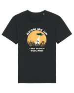 Beam Me Up. This Place Sucks Tricou mânecă scurtă Unisex Rocker
