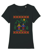 Romania  Tricou mânecă scurtă guler larg fitted Damă Expresser