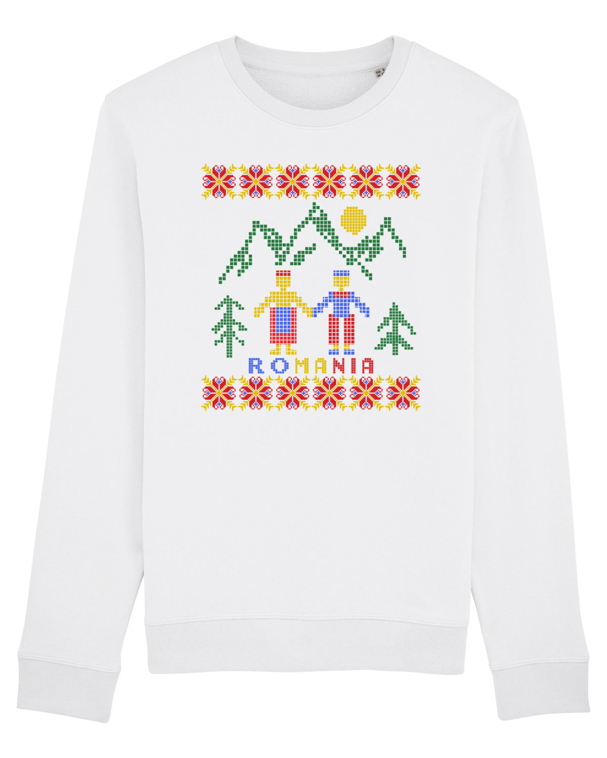 Bluză mânecă lungă Unisex Rise White