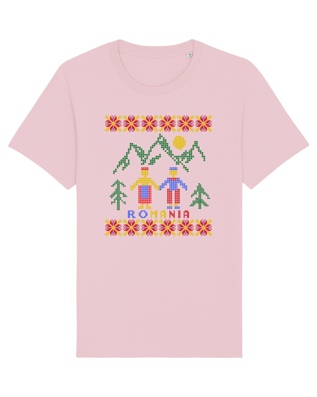 Tricou mânecă scurtă Unisex Rocker Cotton Pink