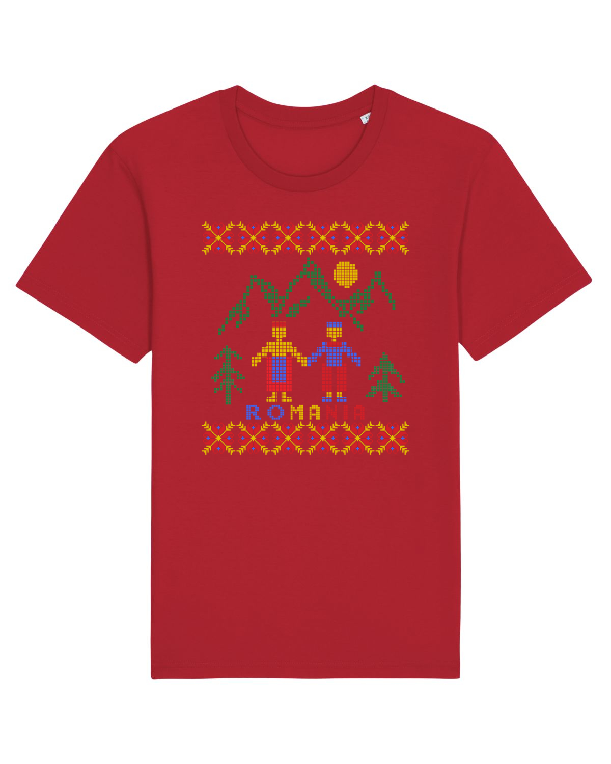 Tricou mânecă scurtă Unisex Rocker Red