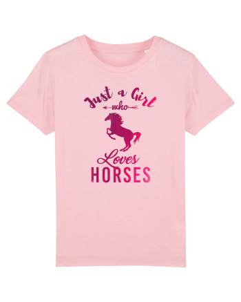 Love Horses Cotton Pink