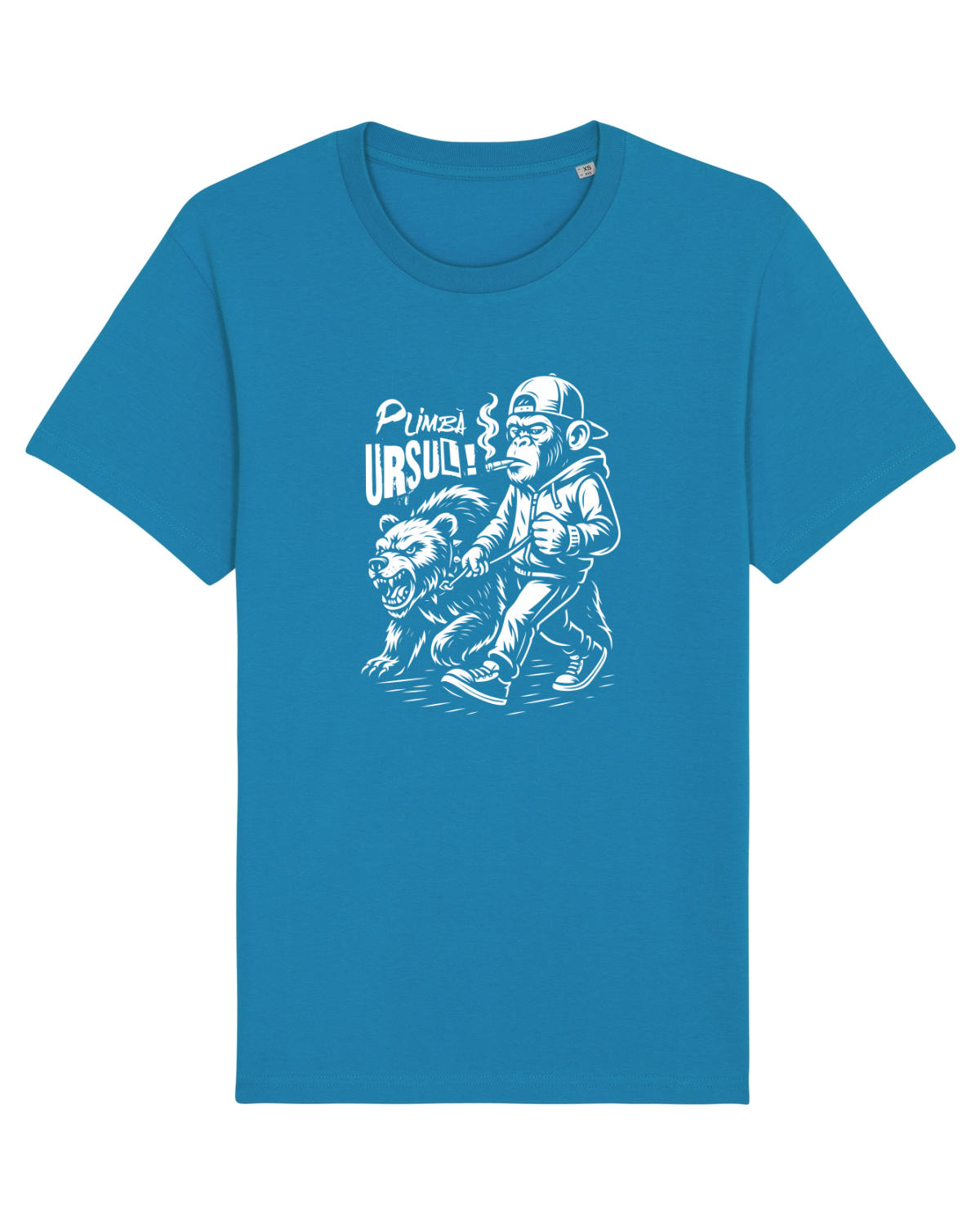 Tricou mânecă scurtă Unisex Rocker Azur