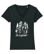 Fă-te pierdut! în Natură Tricou mânecă scurtă guler V Damă Evoker