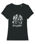 Fă-te pierdut! în Natură Tricou mânecă scurtă guler larg fitted Damă Expresser