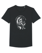 Citește o carte pe lună! Tricou mânecă scurtă guler larg Bărbat Skater