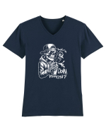 Umbli cu cioara vopsită? Tricou mânecă scurtă guler V Bărbat Presenter