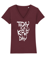 K-Pop Day Tricou mânecă scurtă guler V Damă Evoker