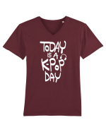 K-Pop Day Tricou mânecă scurtă guler V Bărbat Presenter
