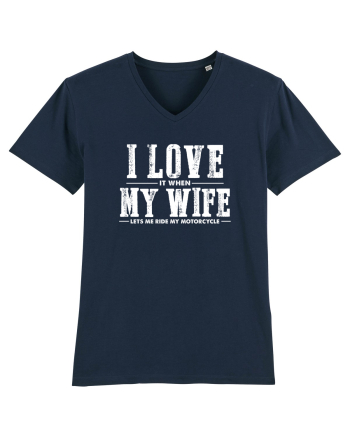Love my motorcycle French Navy