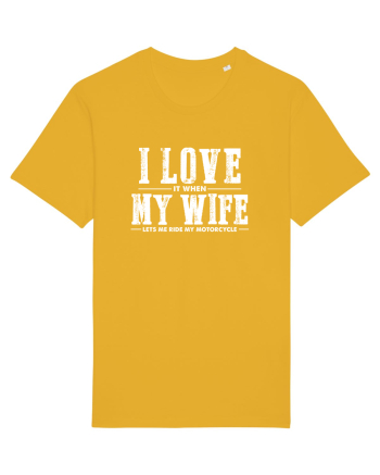 Love my motorcycle Spectra Yellow