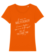 Multitasker Tricou mânecă scurtă guler larg fitted Damă Expresser