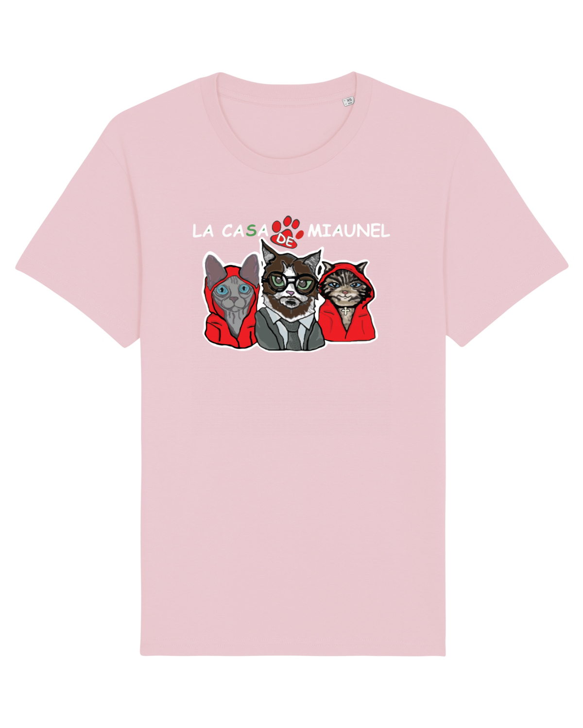 Tricou mânecă scurtă Unisex Rocker Cotton Pink