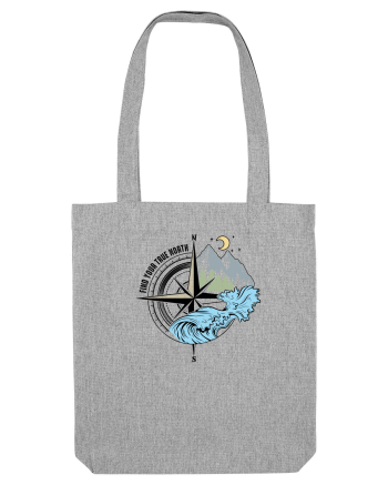 Find your true north Heather Grey