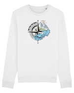 Find your true north Bluză mânecă lungă Unisex Rise