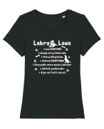 Labrador Laws Tricou mânecă scurtă guler larg fitted Damă Expresser
