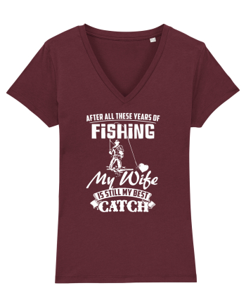 My Wife is my Best Catch Burgundy