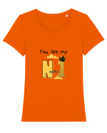 You are my number 1 Tricou mânecă scurtă guler larg fitted Damă Expresser
